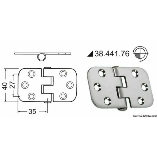 Picture of Mirror polished stainless steel, with vibration damping through a braked central axis.