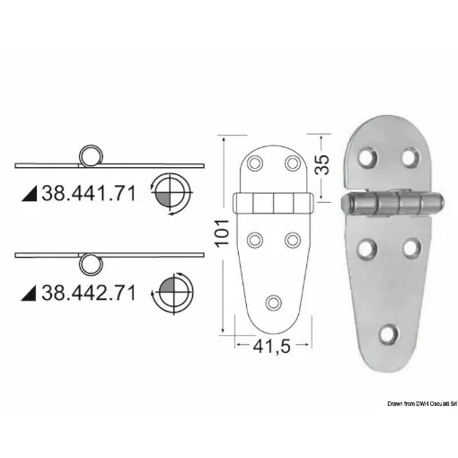 Picture of Mirror polished stainless steel, with vibration damping through a braked central axis.