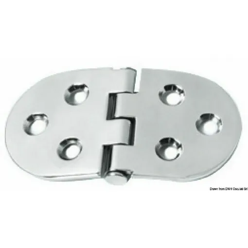 Picture of Stainless steel hinge 110x60 mm - 38.455.01