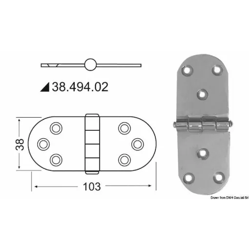 Picture of Mirror polished stainless steel, with vibration damping through a braked central axis.