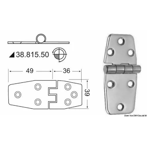 Picture of Mirror polished stainless steel, with vibration damping through a braked central axis.