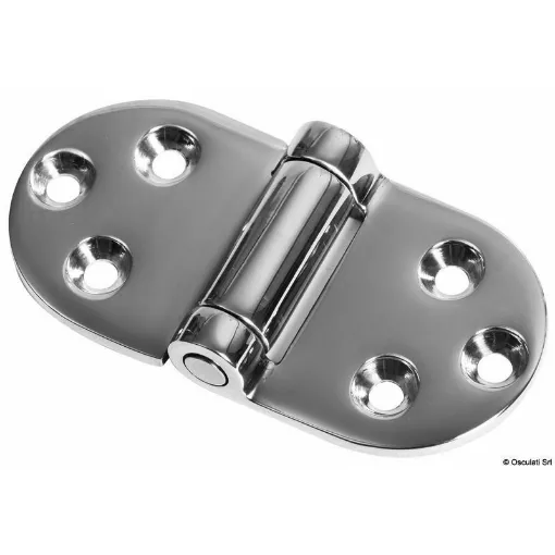 Picture of Built in microfused AISi 316 stainless steel. Constant torque of 30 kg/cm Â± 15%. For example, 2 hinges can support a 2 kg and 40 cm deep door.