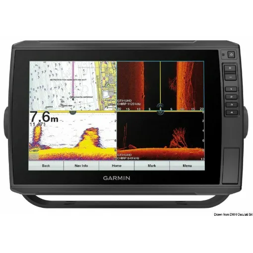 Picture of The new 10" and 12" ECHOMAP"! ULTRA displays offer the most advanced sonar capabilities available on the market, thanks to the integrated 600 W CHIRP module with ClearVÃ¼-SideVÃ¼ functions, without the need for additional sonar modules. The new displays are compatible with a wide range of traditional, CHIRP, all-in-one, UHD, and Panoptix transducers. Both models feature a 10 Hz GPS/GLONASS antenna