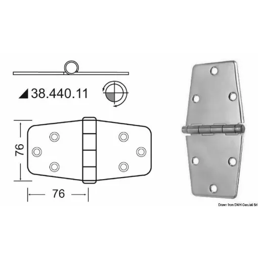 Picture of Made of stainless steel, mirror polished, with vibration damping through braked central axis.