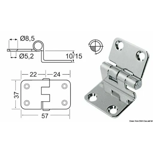 Picture of Mirror polished stainless steel, with vibration damping through a braked central axis.