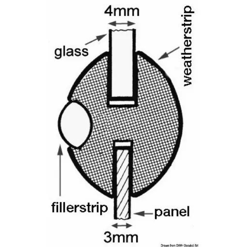 Picture of Made of black PVC, salt-resistant, suitable for window seals.