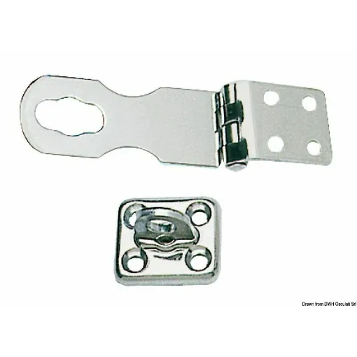 Picture of In stainless steel with special "ChromeluxÂ®" mirror finish, with swivel padlock eyelet.