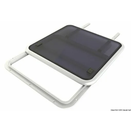 Sliding hatch designed to be used in wheelhouse covers to allow ventilation and irradiation. Requires installation on a flat surface. The exterior appearance of the Pilot hatches perfectly matches the Low and Medium Profile models. - Lewmar Pilot Hatch 78 - 19.450.78 Sliding Hatch. - Lewmar product image