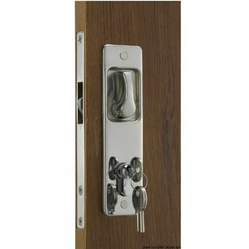 Picture of Complete clash. For doors with a thickness of 19/38 mm. - Yale type external flush lock 16/38 mm - 38.128.20 - Yale