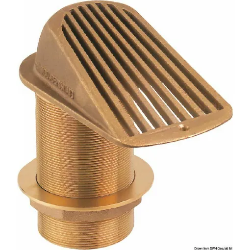 Picture of Bronze sea inlet series 2000 1/2 - 17.550.01 - Sea inlet in bronze series 2000 - 3/4 - 17.550.02. - Guidi