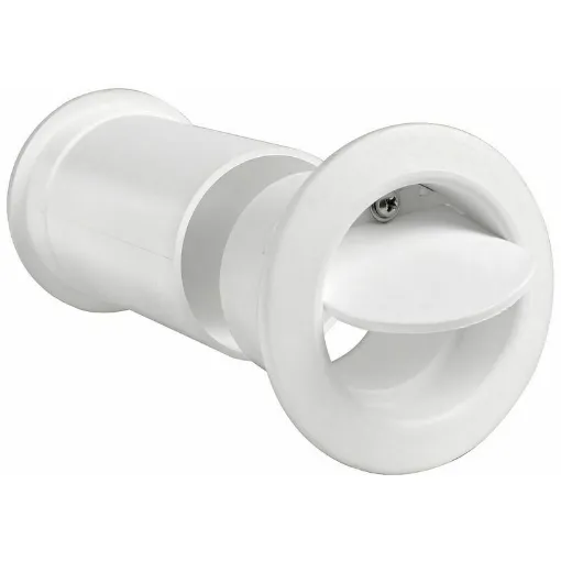 Picture of With a large flow white nylon check valve.