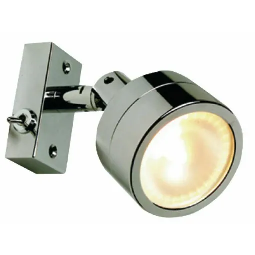 Picture of Brass body turned, satin glass lens. - Laguna chrome satin brass wall lamp - 13.439.16 - Oem