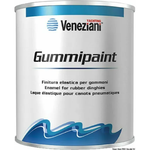 Picture of Elastic antifouling paint for inflatable boats, suitable for neoprene / Hypalon / PVC. - Antifouling Gummipaint white 0.5 l - 65.009.12BI - Veneziani