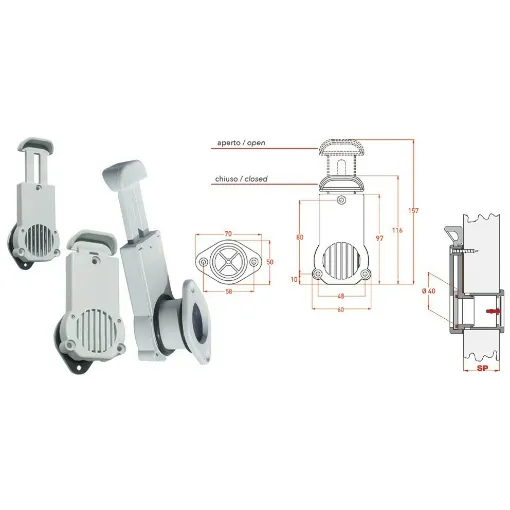 Picture of Water Discharge For Boats 36 - 42 mm