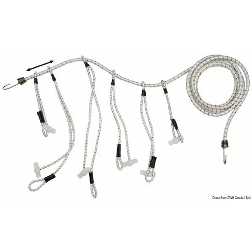 Picture of With nylon ankle straps and stainless steel end hooks. - Centipede 200 cm 8 - 63.556.00 mm - Oem