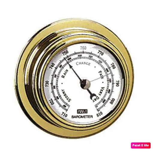 Picture of Antares 95 Polished Brass Barometer D.95 mm