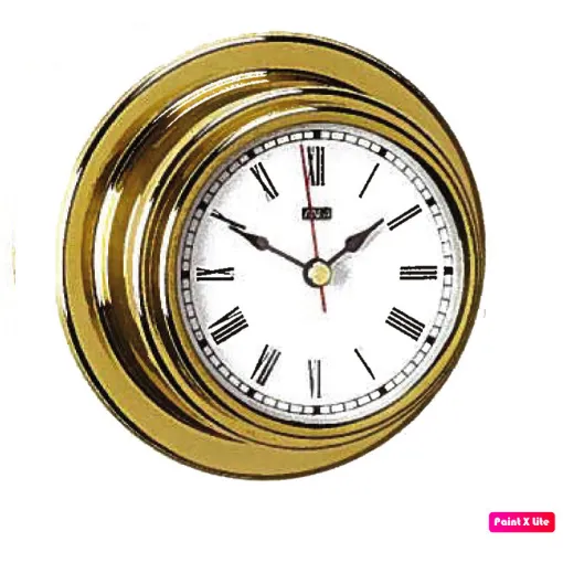 Picture of Antares 95 Polished Brass Clock D.95 mm.