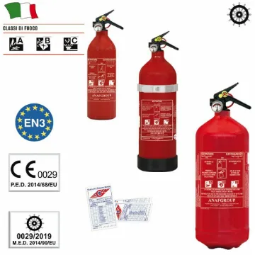 Picture of Fire Extinguisher Med With Pressure Gauge Kg.2 Abc