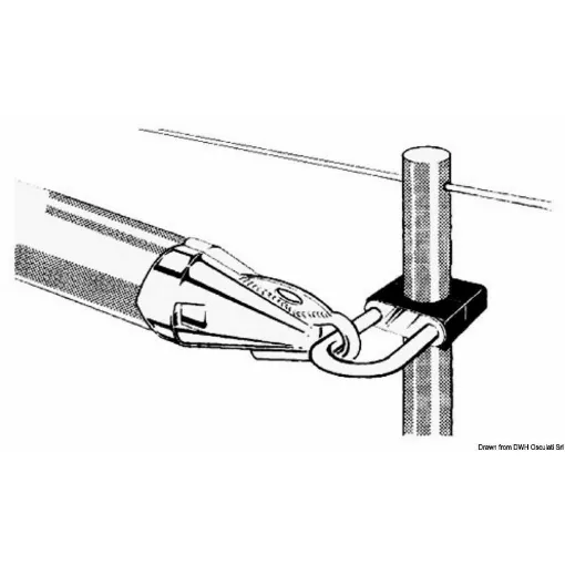 In stainless steel with a fixing plate for candle holders Ã˜ 25 mm. product image