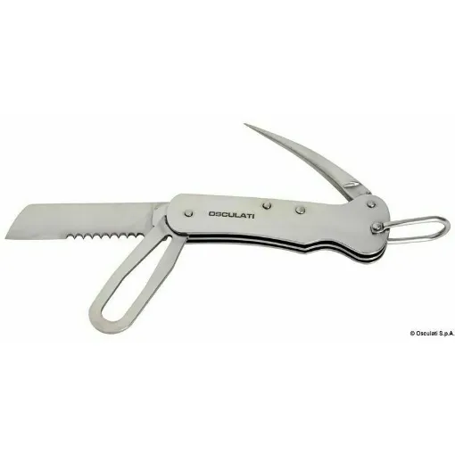 Picture of Equipped with a blade, an awl, retractable wire cutters, and a screwdriver. Accurate finish.