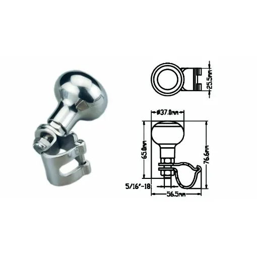 Picture of Swivel Stainless Steel Handle Aisi 316 D.37