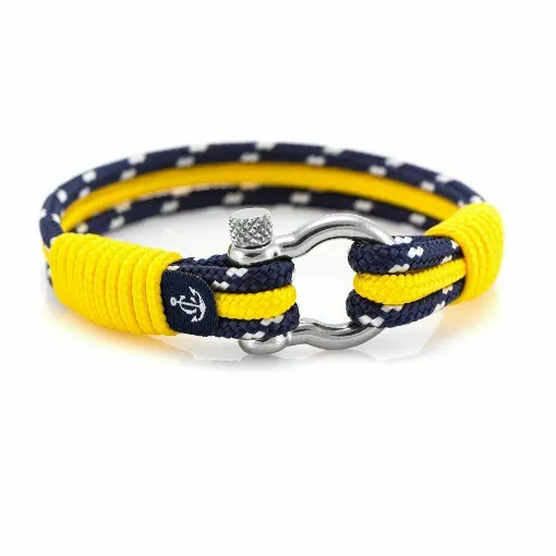 Picture of Blue Yellow Yachting Bracelet Size 19