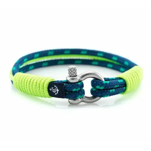 Picture of Slim Lime Green/Blue Bracelet Size 21.