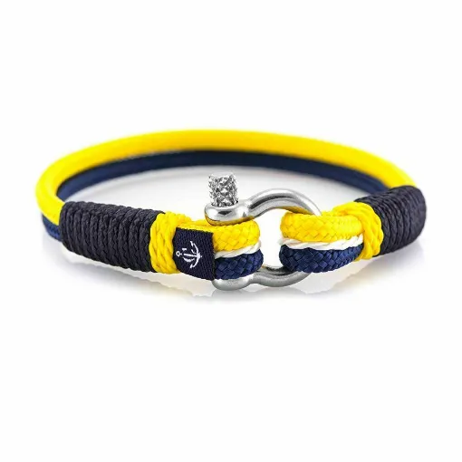 Picture of Slim Bracelet Yellow Blue White Size 18.