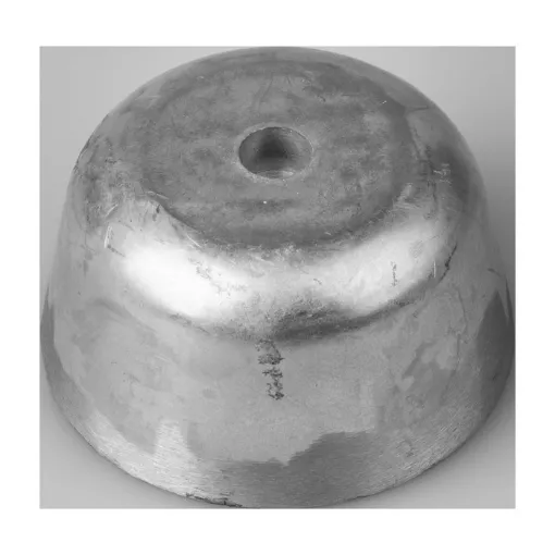 Picture of Ancient Zinc Ogive With A Diameter Of 75.5 And A Height Of 41, With A Central Hole Of Diameter 6.5.