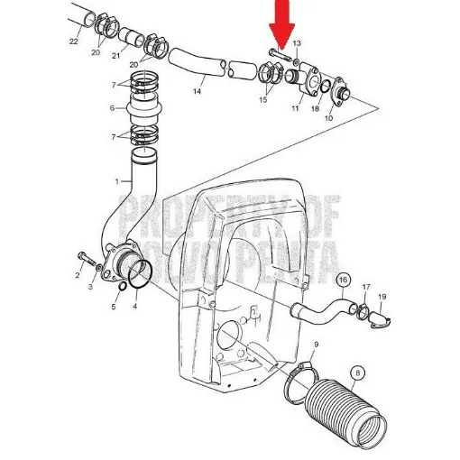 Picture of Hexagon Bolt Foot 290 Volvo Penta 955516