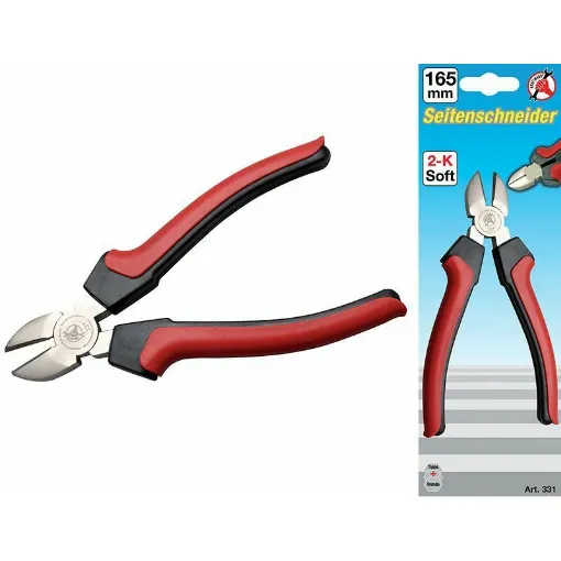 Picture of Diagonal Cutting Pliers L.165 Imp. Red-Black