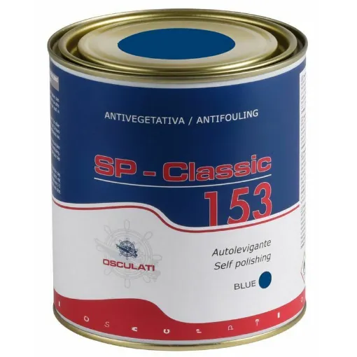 Picture of Self-polishing antifouling based on organic biocide free from copper salts. Compatible with all types of hulls (GRP, aluminum, wood, etc). Coverage 9 m2/l. Provides protection for the season in moderately aggressive areas. Minimum application temperature 10Â°C. Recoat time at 20Â°C is 6 hours. Drying time before launching is 12 hours at 20Â°C. EU Regulation 2020/1182.