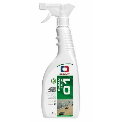 Picture of Degreasing cleaner based on nanotechnologies of plant origin, ideal for cleaning internal and external teak surfaces. Free from aggressive agents for the user and non-toxic to the environment, it is the recommended product for the daily cleaning of teak details. - 750ml - Osculati