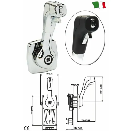 Picture of Lever Control For Bulkhead Mounting