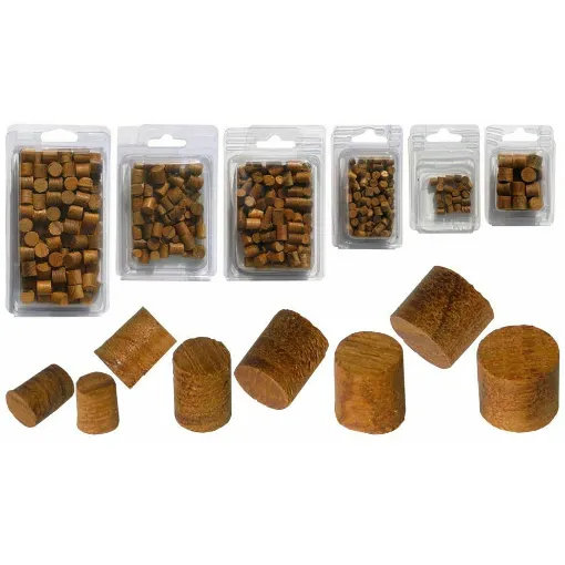 Picture of Teak Wood Plug D. 8 mm - 100Pcs