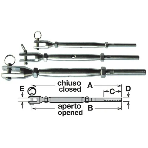 Picture of Stainless Steel Cable Tensioner mm. 4