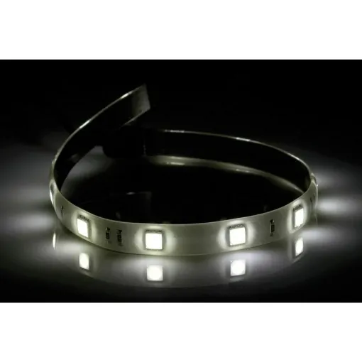 Picture of Self-adhesive, waterproof, equipped with a terminal microconnector that allows them to be connected in series and with a connecting cable with microconnector. - Setting strip of 9 white LEDs - 13.834.01 - Oem