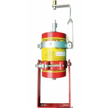 Picture of Max Marine is a certified RINA aerosol fire suppression system. Each generator contains a solid extinguishing agent that rapidly transforms into an aerosol with particles of a few microns when activated. These particles disperse quickly in the environment and behave similarly to gases. The generated aerosol extinguishes the fire by inhibiting the chemical combustion reaction without reducing the o