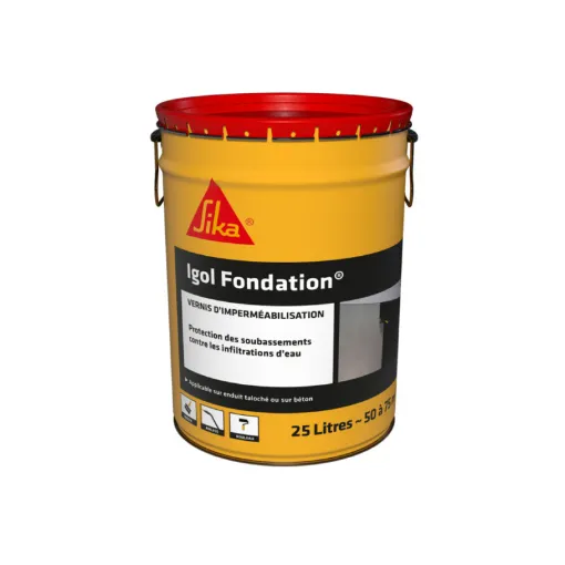 Picture of Waterproofing and foundation protection coating - SIKA Igol Foundation - Black - 25 L