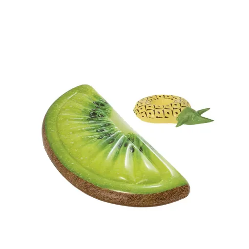 Picture of Inflatable kiwi slice beach mattress 178x85 cm - Floating glass holder pineapple model