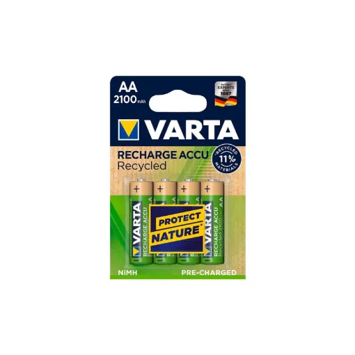 Picture of 4 VARTA AA LR06 Rechargeable Batteries 2100mAh recycled