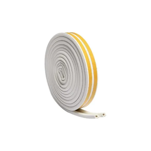 Picture of GEKO adhesive sealing tape - white rubber - Type E - 6m x 9mm - 47310