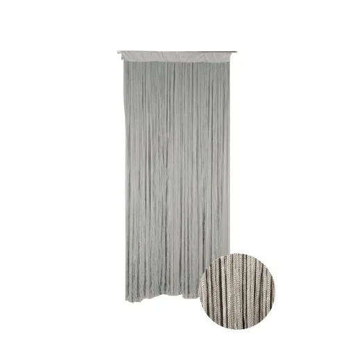 Picture of Grey String Curtain for Door - 90 x 200 cm - grey