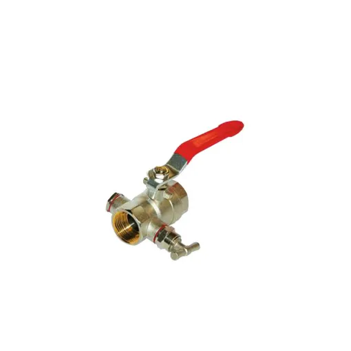 Picture of Brass ball valve SFERACO With drain 3/4" - F.F - 82183 E