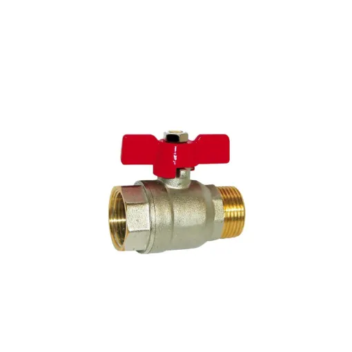 Picture of Brass ball valve SFERACO butterfly handle 3/8" - M.F - 83171 D