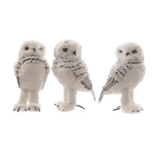 Picture of Owl polyester 3 assorted models 11x14x21cm