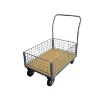 Picture of Handling trolley - wooden platform - 4 low shelves - 500 kg