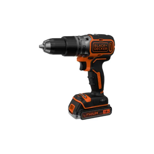 Picture of 18V CORDLESS DRILL BLACK and DECKER - 1 battery 1.5Ah - 1 charger - 84407