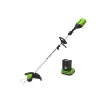 Picture of Cordless Brushless Grass Trimmer GREENWORKS 60V - 1 battery 2.0 Ah - 1 Charger - GD60LTK2