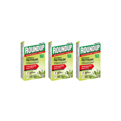 Picture of Set of 3 concentrated multi-purpose herbicides ROUNDUP - 400ml